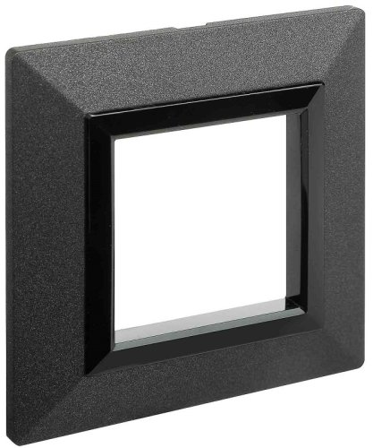 Рамка универсальная DKC Avanti 1-м. металл графит фото Рамка универсальная DKC Avanti 1-м. металл графит картинка